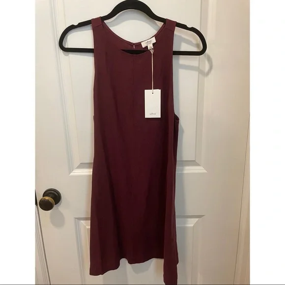 Wilfred | Dresses | Aritzia Wilfred Le Fou Trompette Linen Blend Dress In  Burgundy Nwt Size Xs | Poshmark